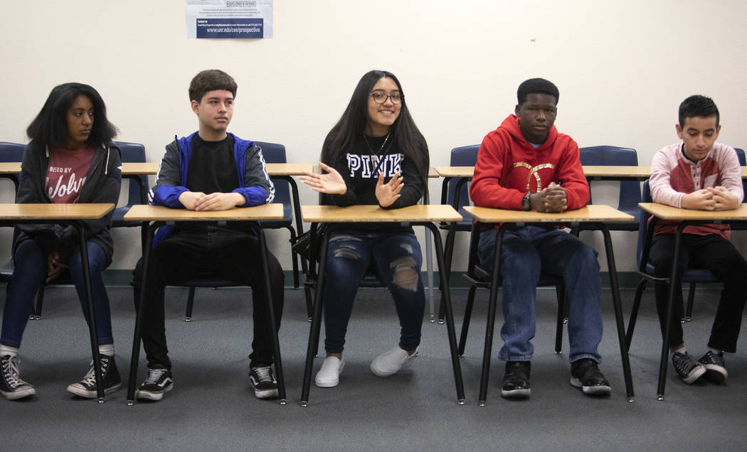 Students from West Preparatory Academy voice concerns about their education at a roundtable for ...