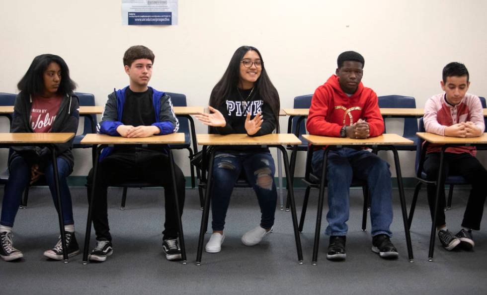 Students from West Preparatory Academy voice concerns about their education at a roundtable for ...