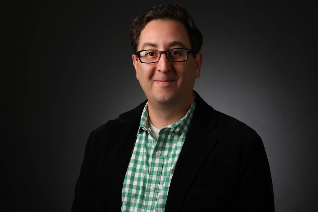 David Schoen, reporter, poses for a portrait at the Las Vegas Review-Journal photos studio, Las ...