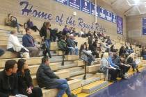 Parents gathered in the Sig Rogich Middle School gym on Monday, Jan. 13, 2020, to comment on a ...