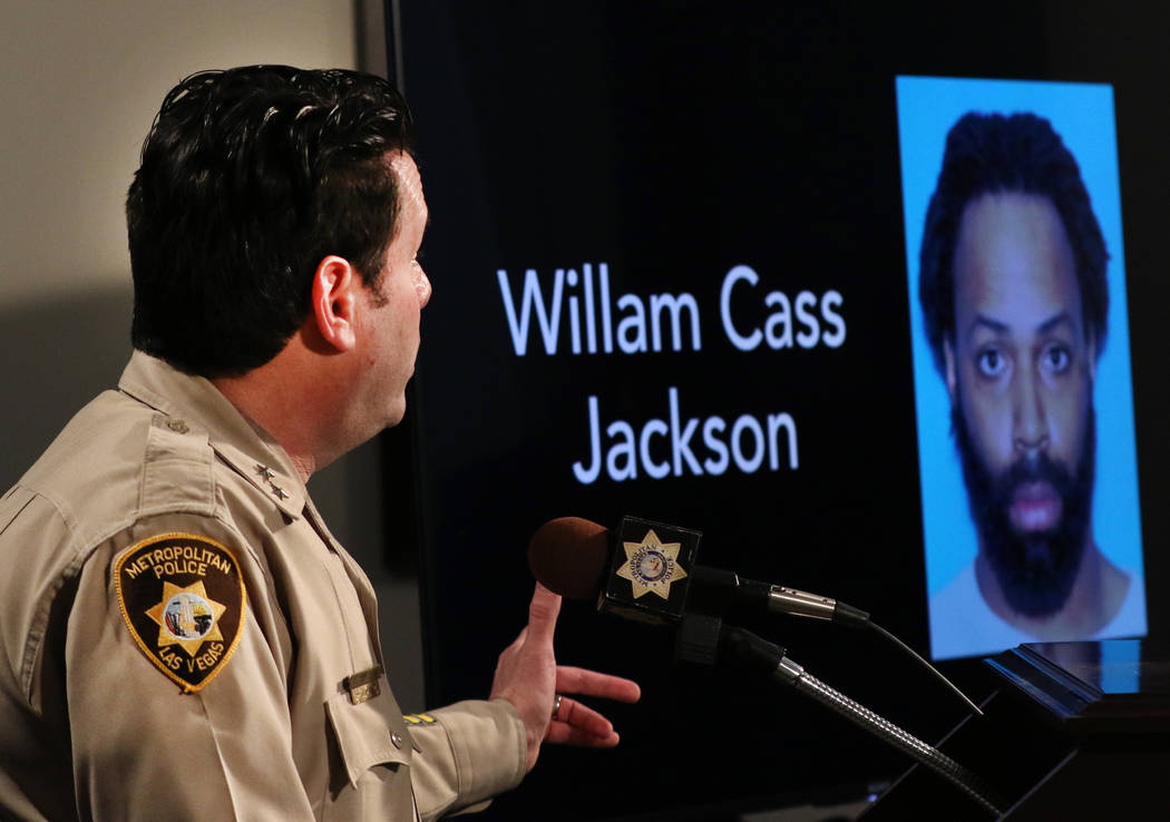 William Cass Jackson's, 32, accused of shooting his mother three times before firing at police ...