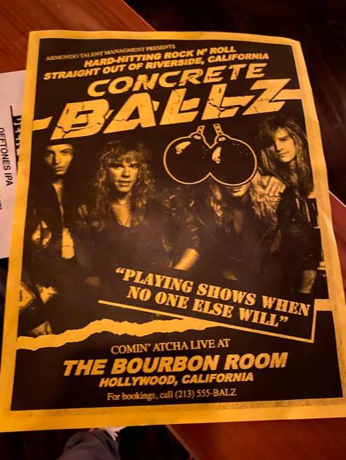 A look inside the Bourbon Room, home of "Rock of Ages," in Hollywood on Wednesday, Jan. 15, 202 ...