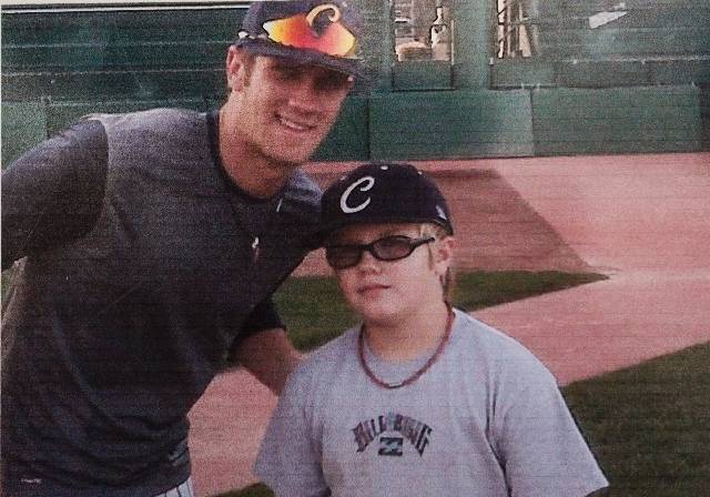 Trace Evans, right, is shown with Bryce Harper during the Junior College World Series in May 20 ...