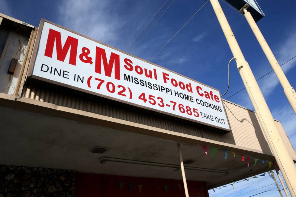 M&M Soul Food at 3923 W. Charleston Blvd. in Las Vegas Tuesday, Jan. 21, 2020. After a year ...