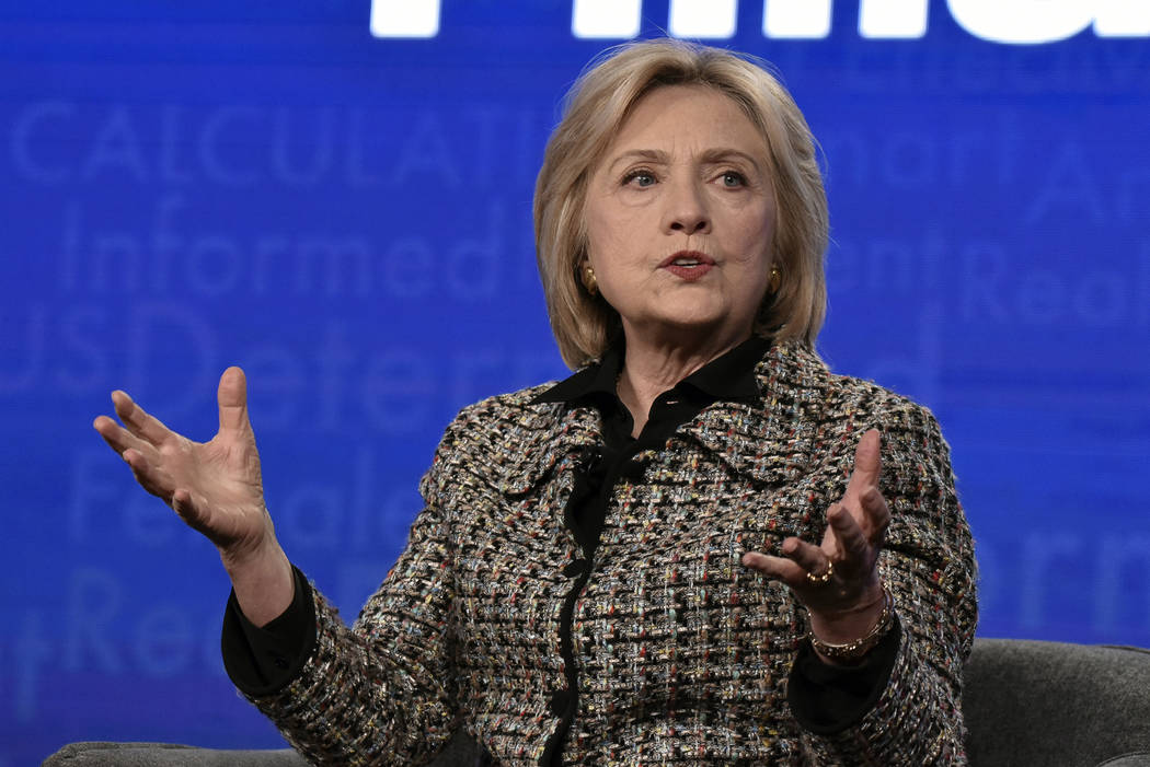 Hillary Clinton participates in the Hulu "Hillary" panel during the Winter 2020 Telev ...