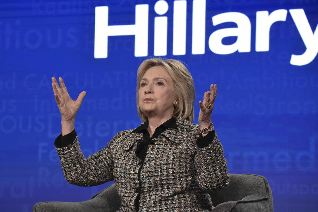 Hillary Clinton participates in the Hulu "Hillary" panel during the Winter 2020 Telev ...