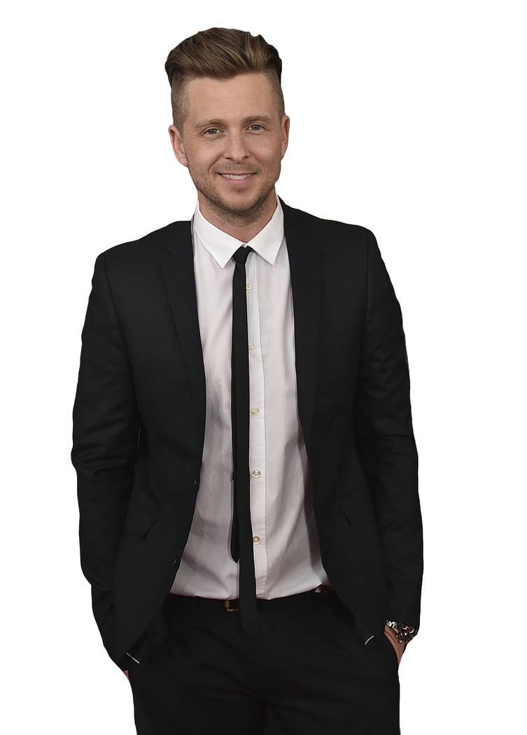Ryan Tedder arrives at the 59th annual Grammy Awards at the Staples Center on Sunday, Feb. 12, ...