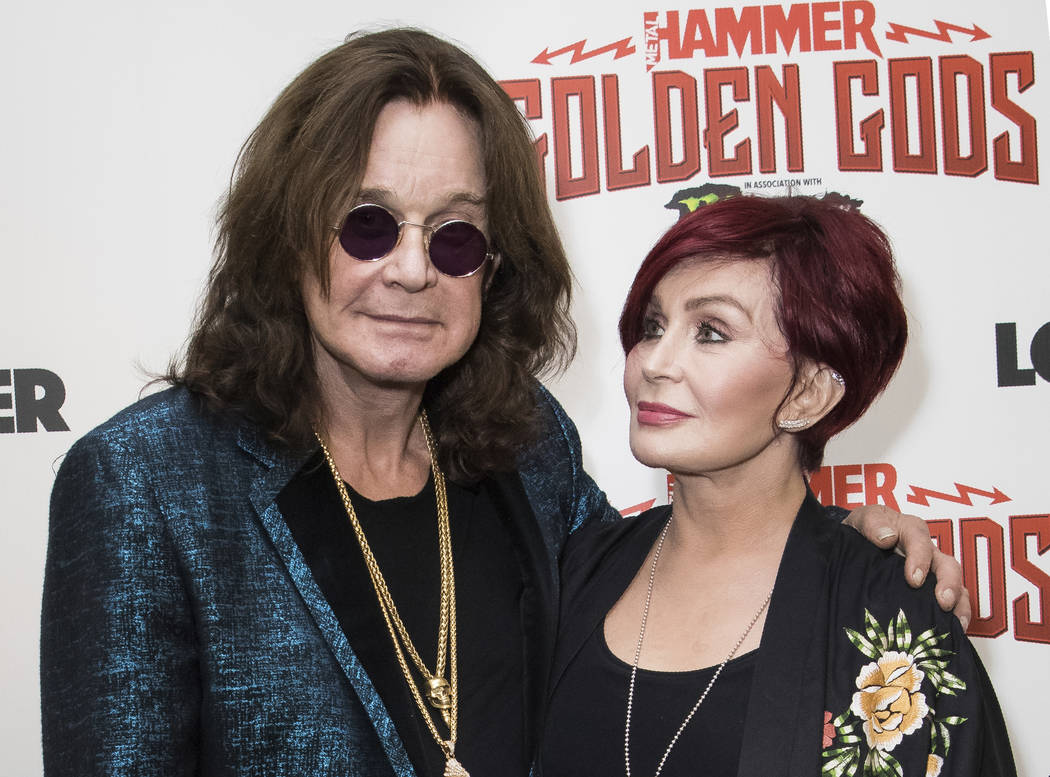 A June 11, 2018, file photo shows musician Ozzy Osbourne, left, and his wife Sharon Osbourne a ...
