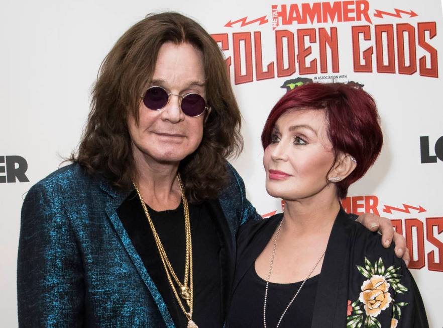 A June 11, 2018, file photo shows musician Ozzy Osbourne, left, and his wife Sharon Osbourne a ...