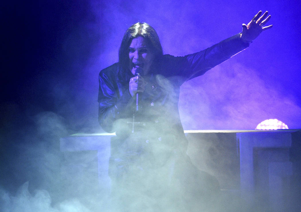 A Nov. 24, 2019, file photo shows Ozzy Osbourne performing at the American Music Awards in Los ...