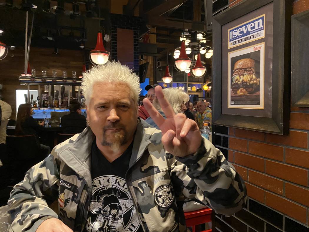 Guy Fieri celebrates his 52nd birthday at Guy Fieri's Vegas Kitchen & Bar. (Al Mancini/Las Vega ...