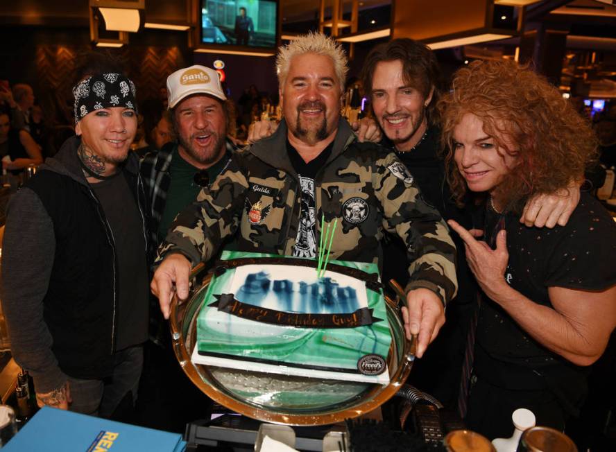 Musician DJ Ashba, musician/entrepreneur Sammy Hagar, restaurateur/tv personality Guy Fieri, mu ...