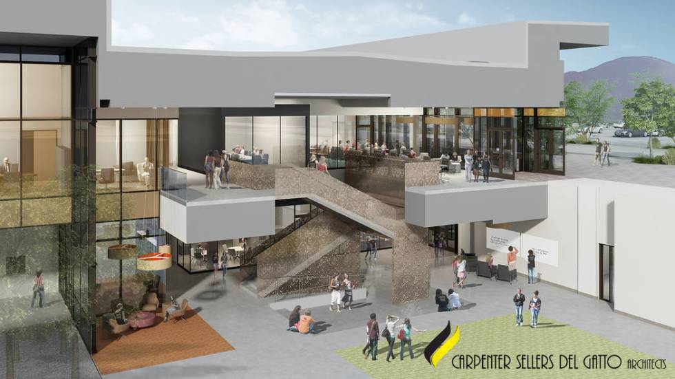 An artistic rendering shows what Nevada State College’s Glenn and Ande Christenson School of ...