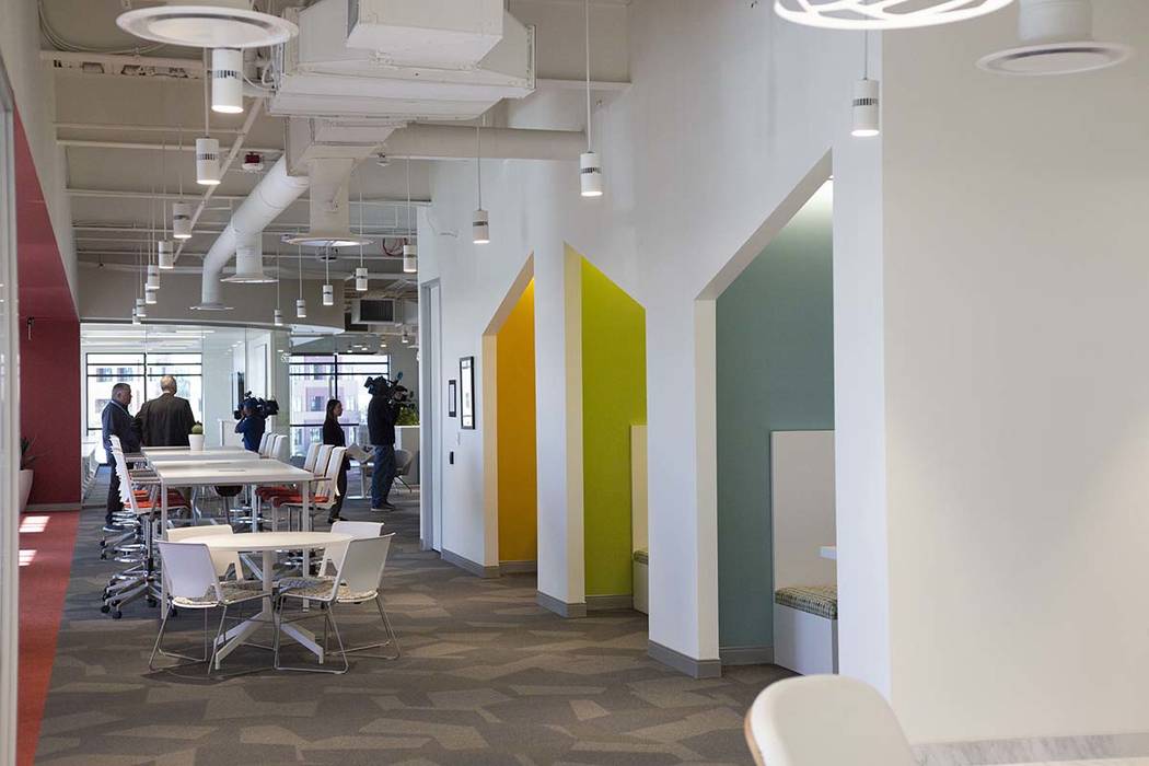 A co-working floor is seen in the new Harry Reid Research and Technology Park in Las Vegas on T ...