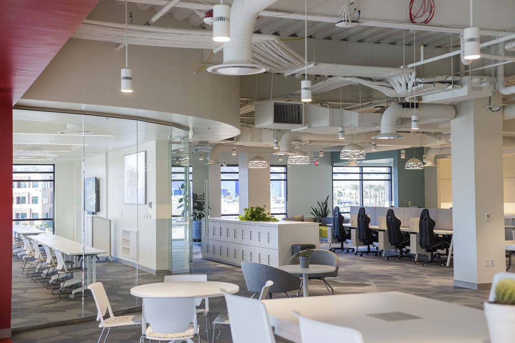 A co-working floor is seen in the Harry Reid Research and Technology Park in Las Vegas on Thurs ...