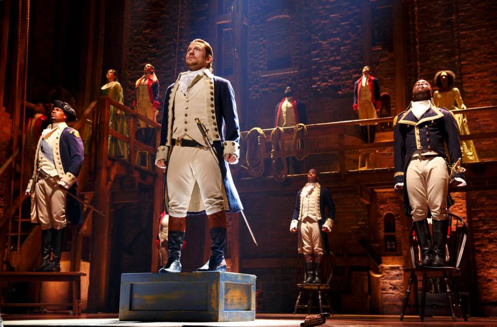 ￼￼The Chicago Company of "Hamilton." (Joan Marcus)