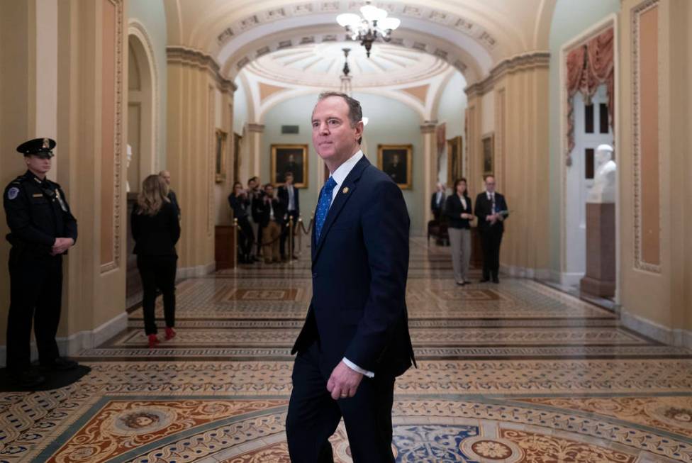 House Democratic impeachment manager, House Intelligence Committee Chairman Adam Schiff, D-Cali ...