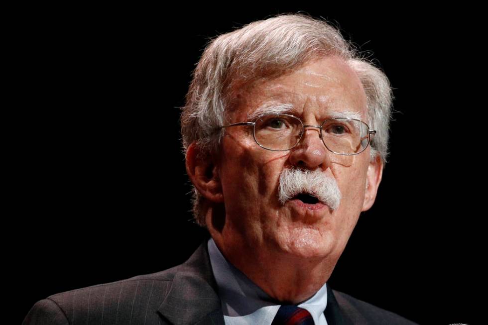 The-national security adviser John Bolton speaks at the Christians United for Israel's annual s ...