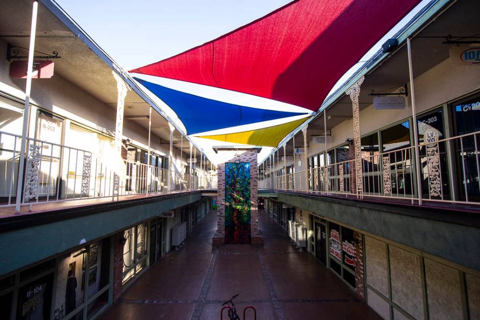 A view of New Orleans Square in Las Vegas on Tuesday, Jan. 28, 2020. (Chase Stevens/Las Vegas R ...