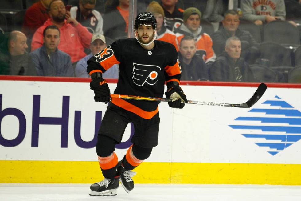 Philadelphia Flyers' Shayne Gostisbehere during an NHL hockey game, Monday, Dec. 23, 2019, in P ...