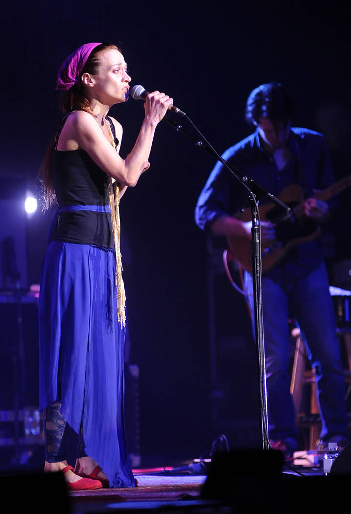 Fiona Apple performs at The Joint in the Hard Rock Hotel and Casino, in Las Vegas, Saturday, Se ...