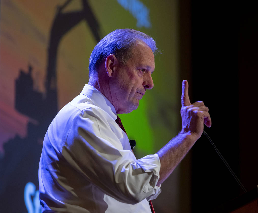 North Las Vegas Mayor John Lee speaks during the annual State of the City address at Texas Stat ...