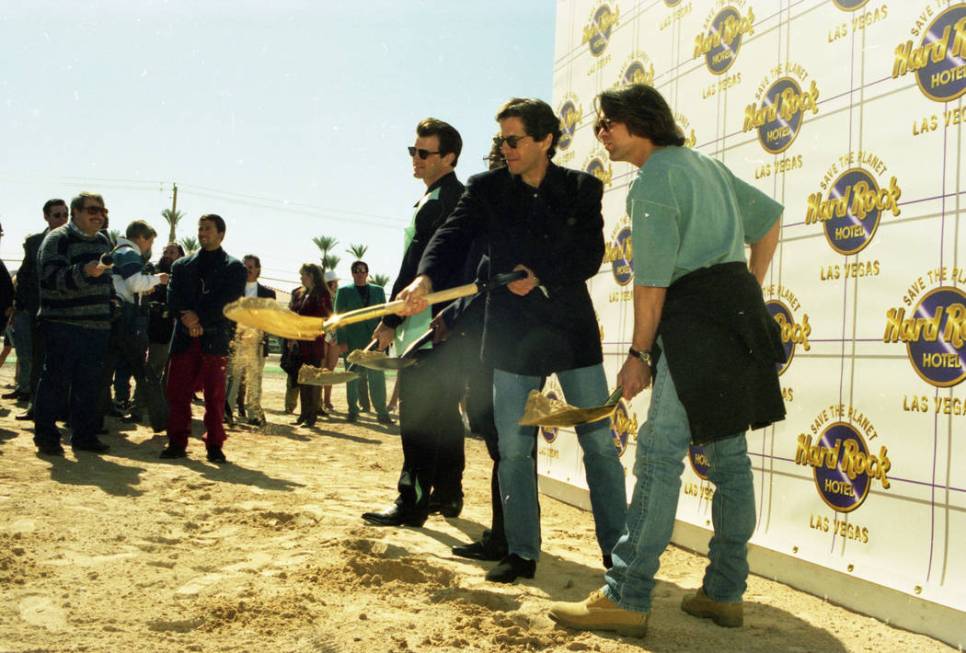 Groundbreaking ceremony for the planned $80 million Hard Rock Hotel & Casino which is sched ...