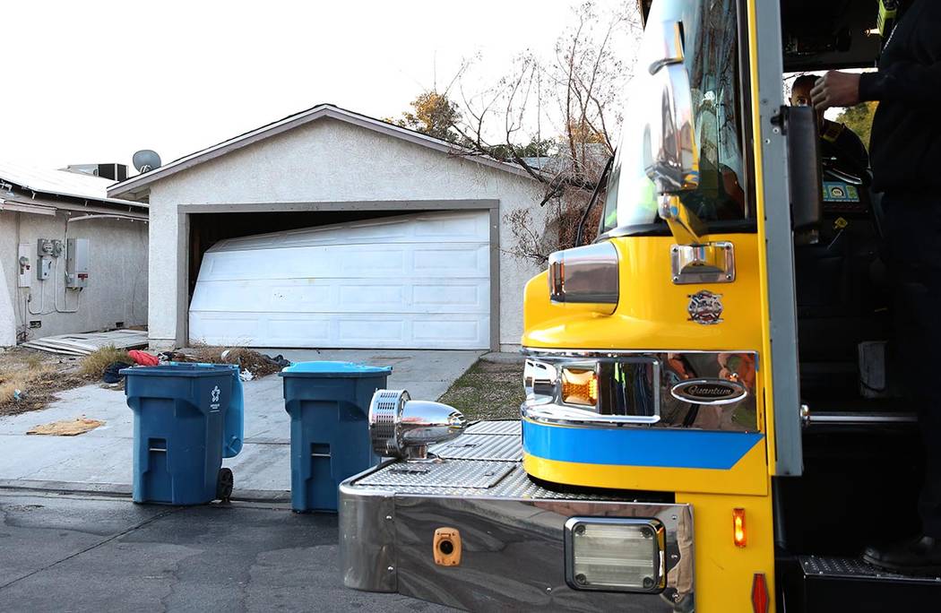 Two people were injured in a fast-moving fire at a vacant home at 4317 Mott Circle, near Arvill ...