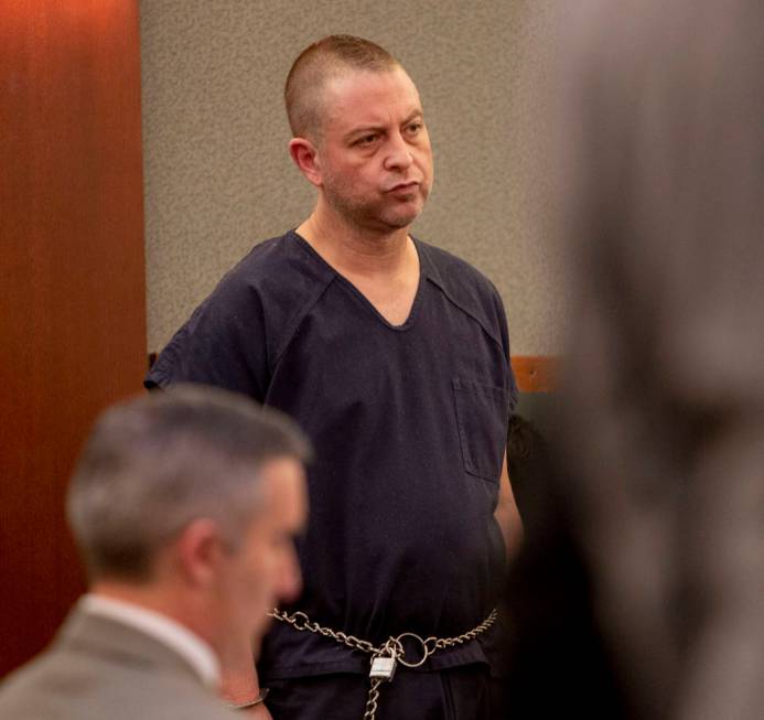 Christopher Prestipino appears in court during a hearing at the Regional Justice Center in Las ...