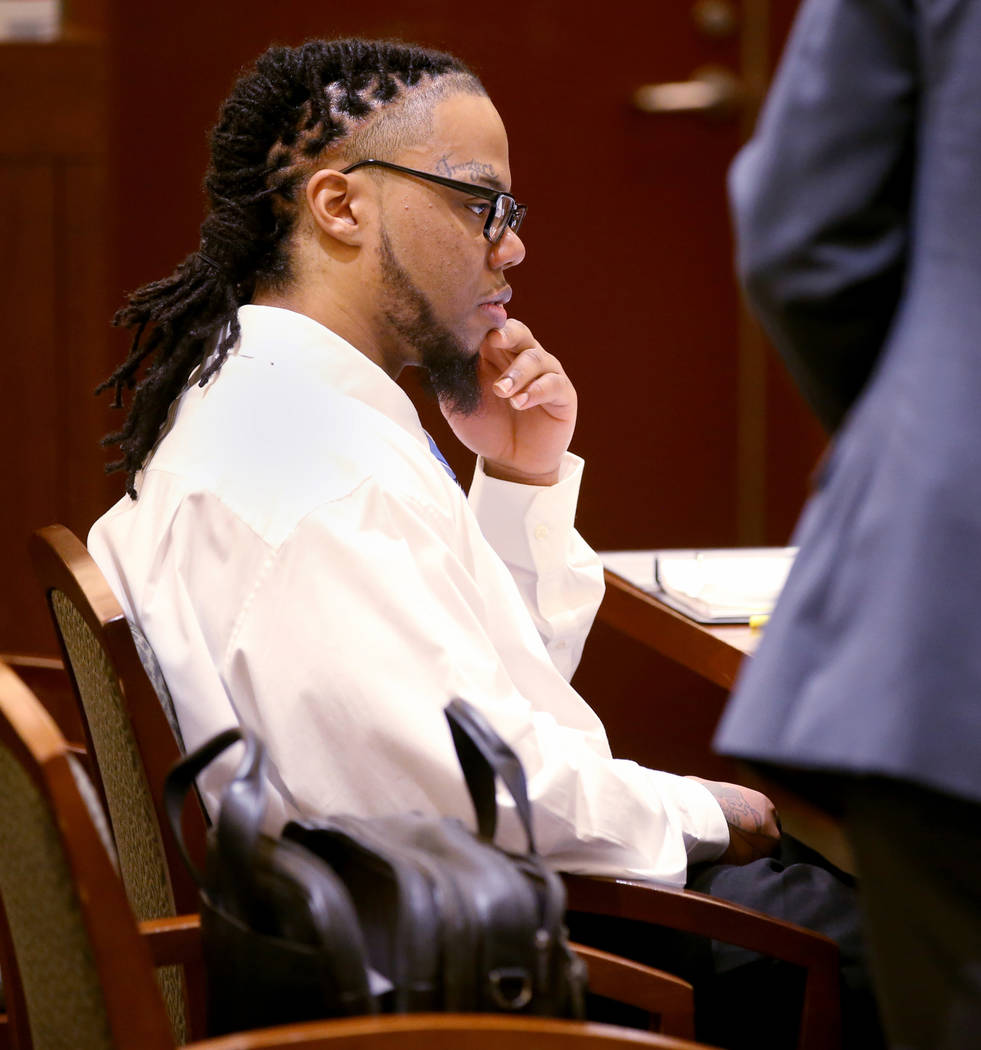 Ray Charles Brown during his trial at the Regional Justice Center in Las Vegas Friday, Jan. 31, ...