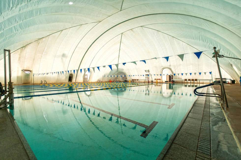 Boulder City Pool on Thursday, Jan. 16, 2020, in Boulder City. (Benjamin Hager/Las Vegas Review ...