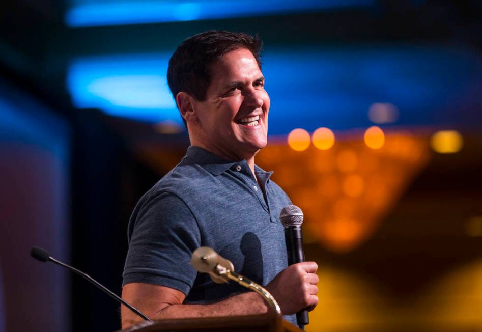 Entrepreneur Mark Cuban answers questions from students during the Adelson Educational Campus' ...