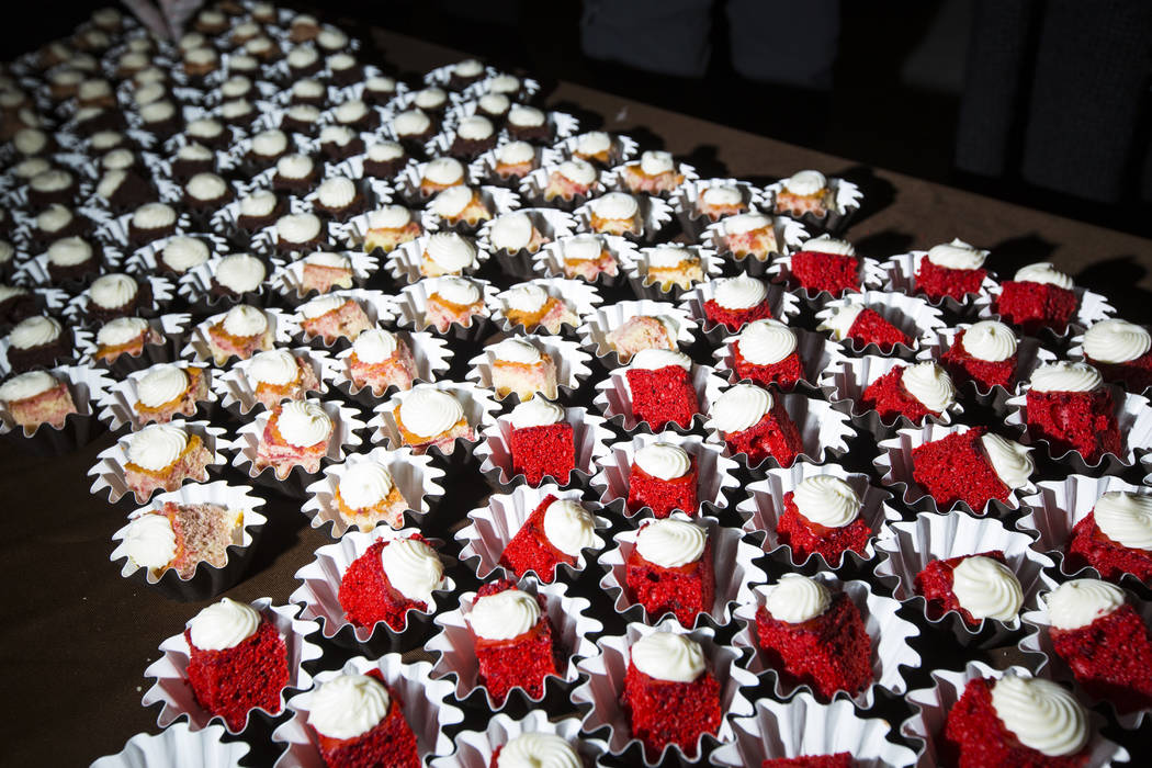 Offerings from Nothing Bundt Cakes, including white chocolate raspberry, left, and red velvet, ...