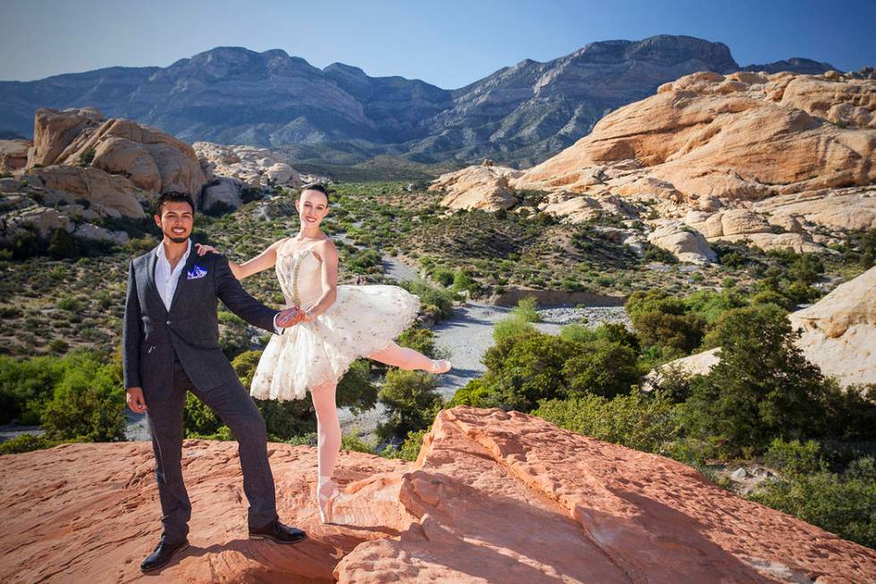 Krista Baker, a dancer with Nevada Ballet Theatre, and husband Jordan Mendoza, along with Baker ...