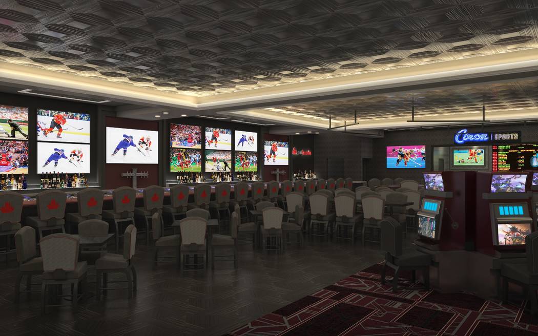 Artist rendering of the new BarCanada, coming to the D Las Vegas in March. (PGAL)