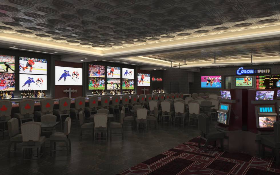 Artist rendering of the new BarCanada, coming to the D Las Vegas in March. (PGAL)