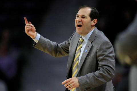 Baylor head coach Scott Drew during the first half of an NCAA college basketball game against K ...