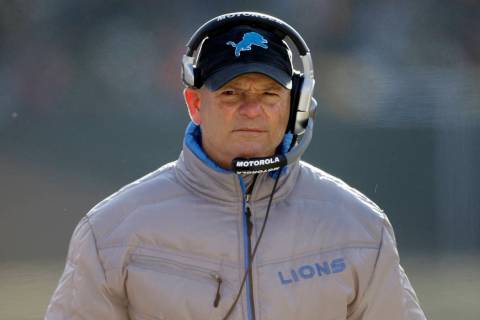 Detroit Lions head coach Rod Marinelli is seen during the second half of an NFL football game S ...