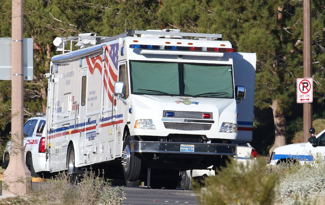 Henderson police deployed a SWAT team at a residence Thursday morning as part of a search for t ...