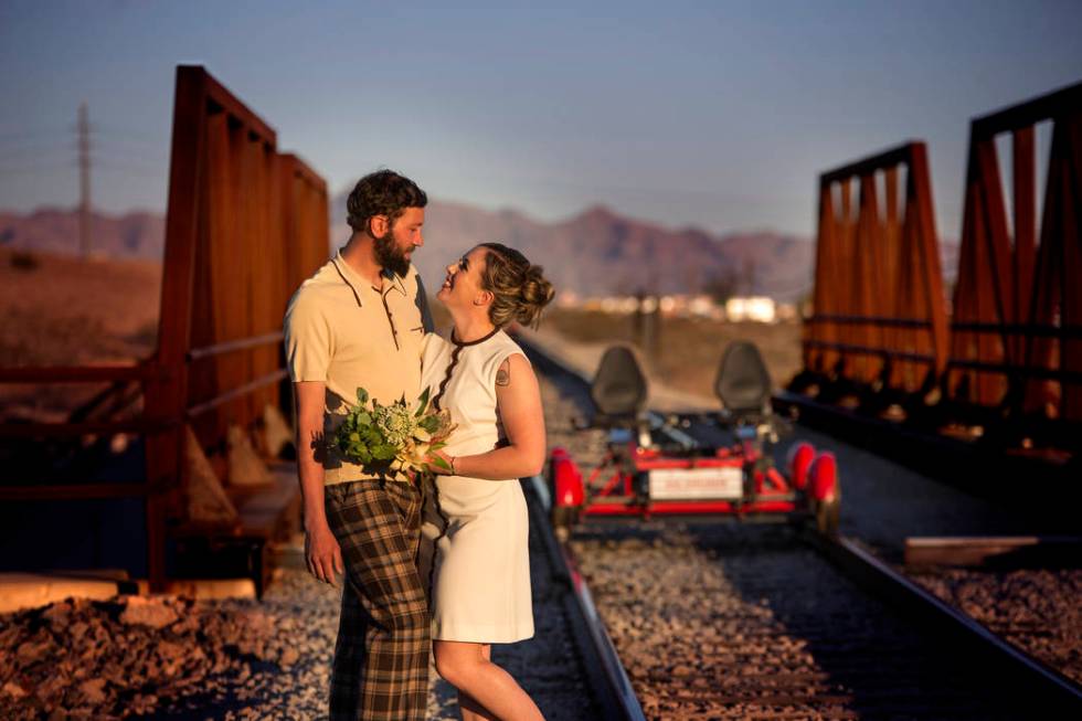 Rail Explorers Las Vegas, the outdoor attraction featuring pedal-powered rail bikes, offers two ...