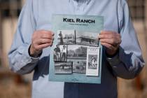 Jeff Alpert holds his new book, Kiel Ranch: A slice of Nevada history, on Thursday, Jan. 16, 20 ...
