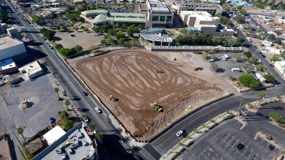 Site preparation begins for the new $25 million Henderson Community Ice Hockey Facility at the ...