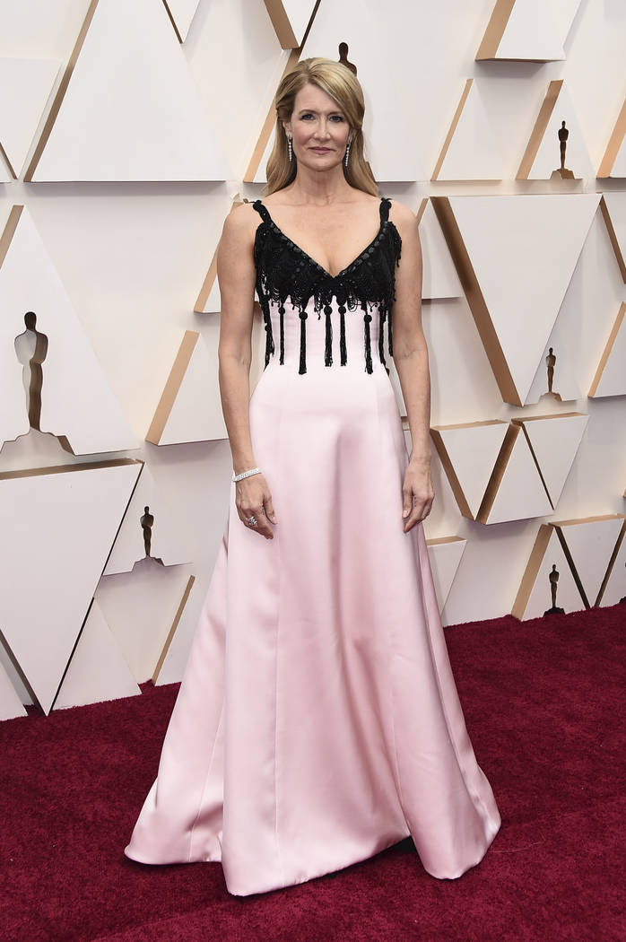 Laura Dern arrives at the Oscars on Sunday, Feb. 9, 2020, at the Dolby Theatre in Los Angeles. ...