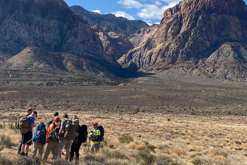 Search and rescue teams are looking for missing hiker at Red Rock Canyon National Conservation ...