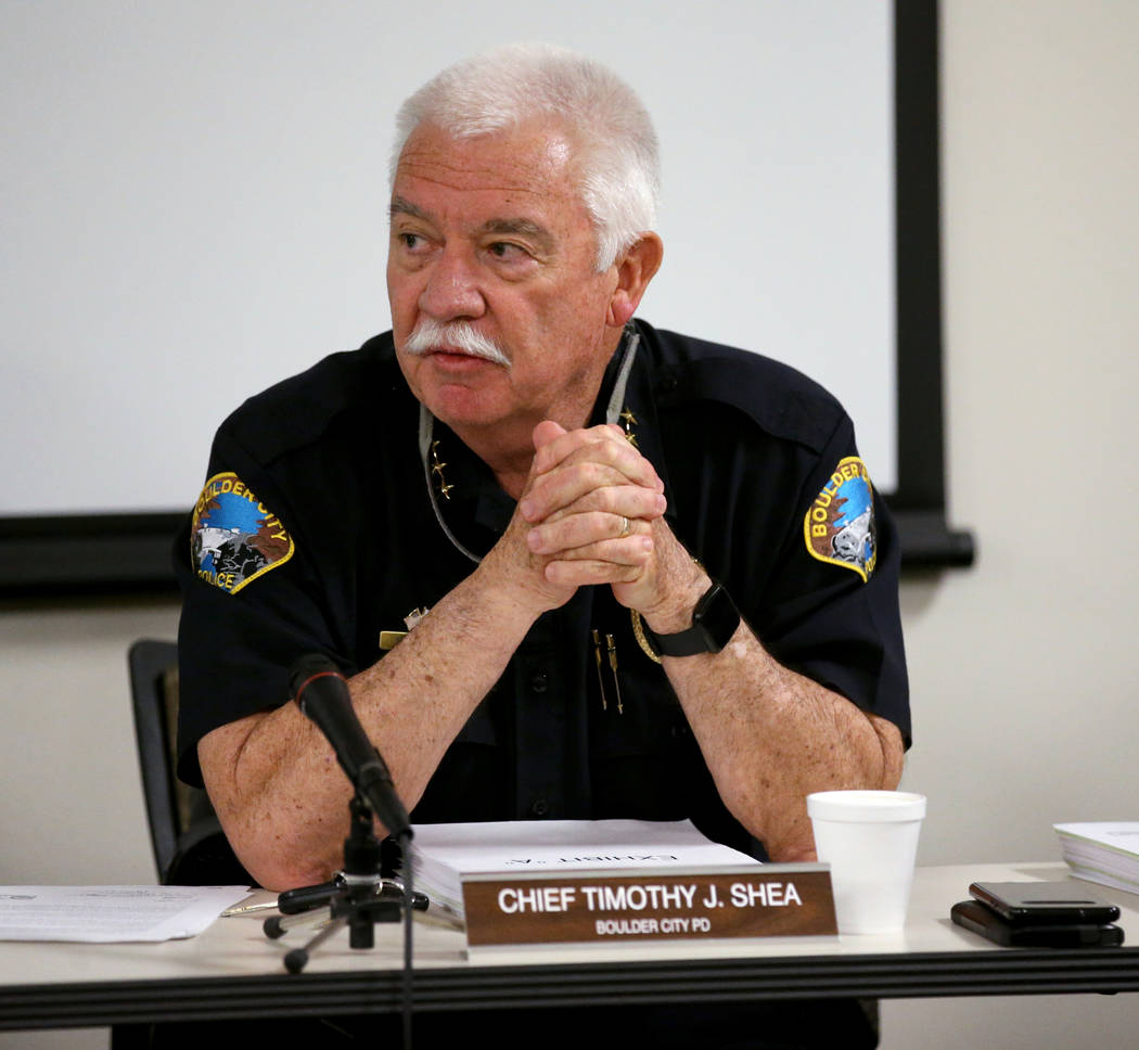 Boulder City Police Chief Tim Shea, a member of the State of Nevada Commission on Peace Officer ...