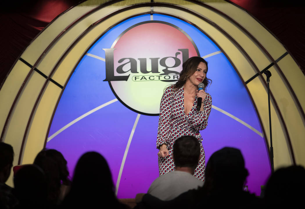 Shayma Tash performs the headlining set at The Laugh Factory Comedy Club in February 2020 in La ...