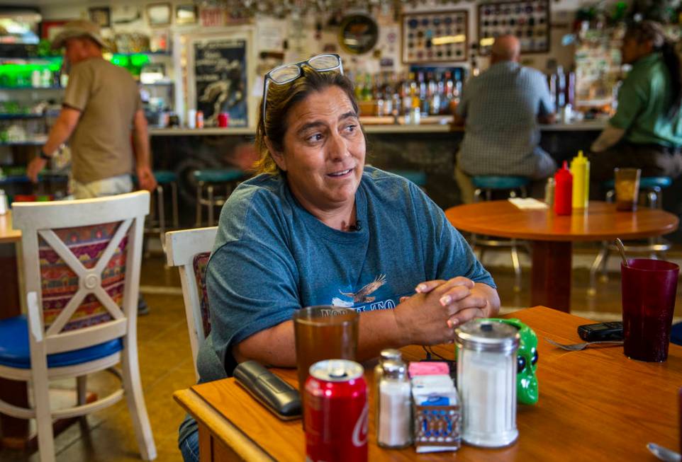 Connie West with the Little A'Le'Inn in Rachel along the Extraterrestrial Highway/State Route 3 ...