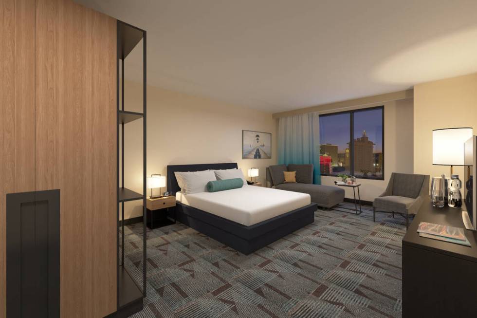 A rendering of a room inside the Downtown Grand's new tower. (Courtesy, Downtown Grand)