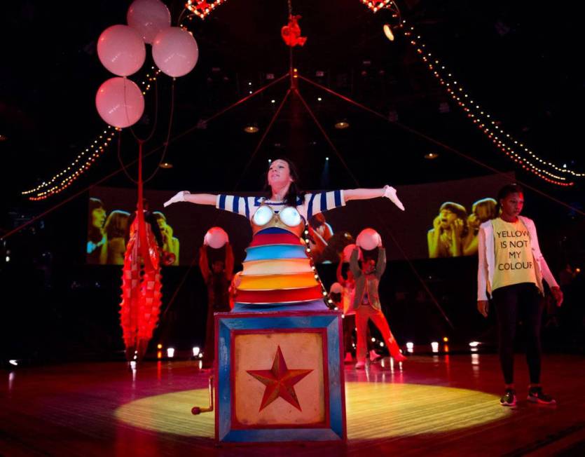 Rehearsal for "The Beatles Love" by Cirque du Soleil at The Mirage. (Tom Donoghue)