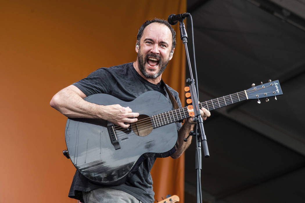 Dave Matthews of the Dave Matthews Band performs at the New Orleans Jazz and Heritage Festival ...